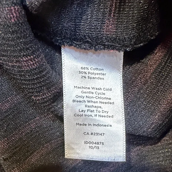 Talbots Black and Pink Striped Women's Dress Size 6 Petites - Picture 9 of 13